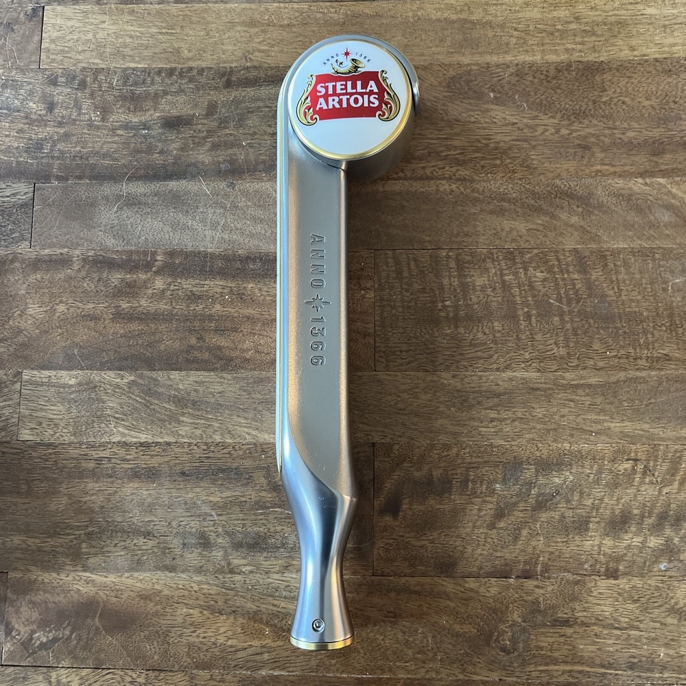 STELLA ARTOIS Anno 1366 New Style Tall Beer Tap Handle 12.5"